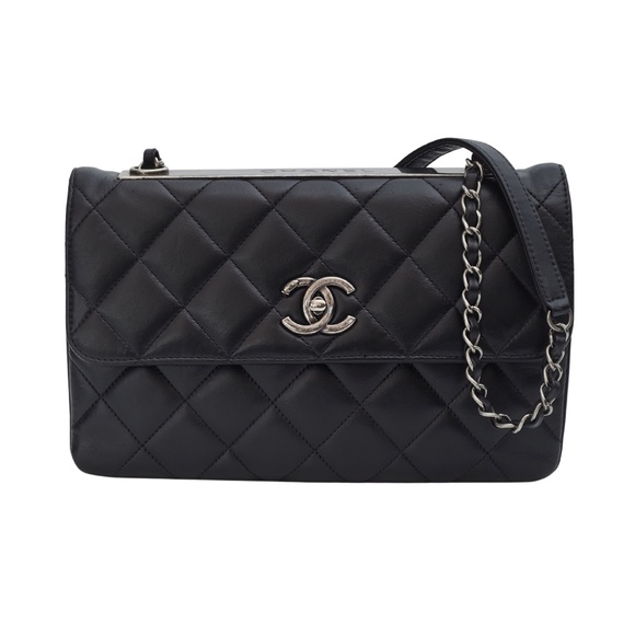 CHANEL LAMBSKIN BLACK TRENDY CC FLAP BAG (2015) - Picture 1 of 12